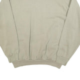 TULTEX Mens Beige XL Cotton Blend Crew Neck Sweatshirt Florida Print Casual