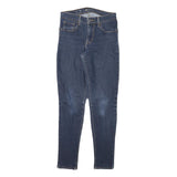 LEVI'S Womens Slim Blue Denim Skinny Jeans W27 L30 Classic Cotton Blend Zip