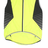 DECATHLON Mens Yellow & Black Cycling Gilet S Polyester Zip Reflective