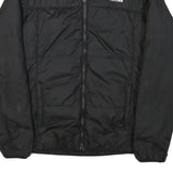 THE NORTH FACE Mens Black Outdoor Jacket M Polyester Blend Plain Zip Warm