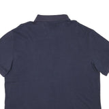 NAUTICA Mens Navy Blue Short Sleeve Plain XL Cotton Blend Polo Shirt Casual