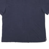 NAUTICA Mens Navy Blue Short Sleeve Plain XL Cotton Blend Polo Shirt Casual