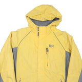 MISTY HARBOR Mens Yellow & Grey Zip Jacket S Polyester Blend Outdoor Casual