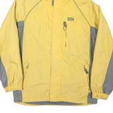 MISTY HARBOR Mens Yellow & Grey Zip Jacket S Polyester Blend Outdoor Casual