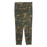 CLOCKHOUSE Mens Slim Camouflage Drawstring Cotton Blend Trousers W34 L30 Casual