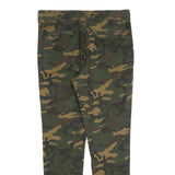 CLOCKHOUSE Mens Slim Camouflage Drawstring Cotton Blend Trousers W34 L30 Casual