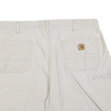 CARHARTT Mens White Casual Cotton Blend Shorts XL W38 Workwear Utility
