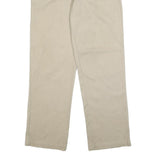 DICKIES Mens Regular Fit Beige Workwear Cotton Blend Trousers W32 L30 Zip