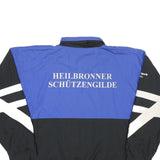 PRO TOUCH Mens Blue & Black Sports Jacket L Polyester Blend Zip Athletic Fit