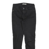 LEVI'S 711 Womens Slim Black Denim Raw W27 L30 Stretch Slim Fit Jeans