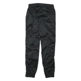 KAPPA Mens Joggers Black & White Slim Tapered S W27 L28 Logo Tape Casual