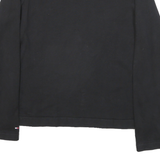 TOMMY HILFIGER Womens Black Plain V-Neck Basic Knit M Cotton Blend Jumper