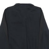 PUMA Mens Black Zip Jacket S Cotton Blend Plain Sportswear Casual Tracksuit