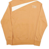 NIKE Mens Beige & Cream Pullover Hoodie S Cotton Blend Stylish Casual