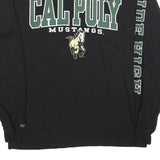 JANSPORT Mens Black Cal Poly Mustangs Long Sleeve Crew Neck T-Shirt L