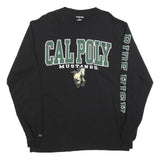 JANSPORT Mens Black Cal Poly Mustangs Long Sleeve Crew Neck T-Shirt L