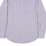 TOMMY HILFIGER Mens Blue & Red Check Shirt M Classic Cotton Blend Long Sleeve
