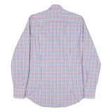 TOMMY HILFIGER Mens Blue & Red Check Shirt M Classic Cotton Blend Long Sleeve