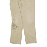 CARHARTT Mens Cotton Blend Beige Relaxed Straight Trousers W34 L31 Workwear