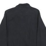 NIKE Mens Black Jacket S Cotton Blend Plain Zip Sports Casual Fitness Wear