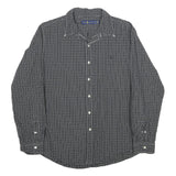 RALPH LAUREN Mens Black White Check Shirt XL Long Sleeve Button Cotton