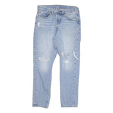 LEVI'S 501S Mens Jeans Blue Slim Straight Denim Medium W30 L27 Stylish Fit