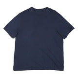 NIKE Mens Blue & Red Logo Graphic T-Shirt XL Short Sleeve Crew Neck Cotton Blend