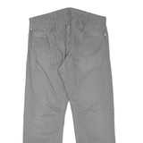 LEVI'S Mens Regular Fit Grey Cotton Blend Zip Trousers W37 L29 Casual Everyday