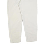 CARHARTT Mens Relaxed White Cotton Blend Zip Trousers W40 L32 Casual Workwear