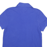TOMMY HILFIGER Mens Blue Short Sleeve Plain S Cotton Polo Shirt Classic Fit