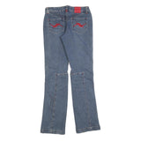 UNGUAU RADICAL Womens Slim Blue Denim Jeans W28 L32 Stylish Cotton Blend Zip