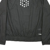 PUMA Womens Black Nylon Jacket L Zip Sportswear Track Running Casual