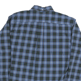 TOMMY HILFIGER Mens Blue Green Check Shirt XL Classic Button Down Collar Casual