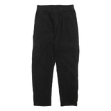 CARHARTT Womens Black Cotton Blend Regular Drawstring Trousers W32 L30 Casual