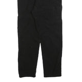 CARHARTT Womens Black Cotton Blend Regular Drawstring Trousers W32 L30 Casual