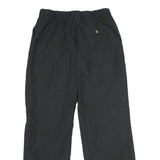 ADIDAS Womens Black Regular Fit Straight Polyester Trousers W28 L30 Comfortable