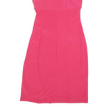 LAUREN RALPH LAUREN Womens Pink Sleeveless Wrap Dress Polyester Blend S Elegant