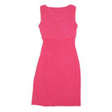 LAUREN RALPH LAUREN Womens Pink Sleeveless Wrap Dress Polyester Blend S Elegant