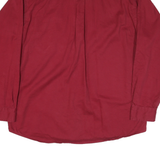 CLUB ROOM Mens Red Long Sleeve Shirt L Button-Down Collar Casual Cotton Blend