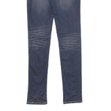 MEK DNM Womens Slim Blue Denim Jeans W28 L34 Stylish Cotton Blend Zip Closure