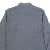GRIZZLY MOUNTAIN Mens Blue Shirt L Cotton Long Sleeve Casual Classic Pocket
