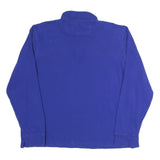 CHAPS Mens Blue Plain Jumper Crew Neck Basic Knit L Cotton Blend Casual