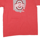 Mens Red Ohio State Graphic T-Shirt XL Short Sleeve Crew Neck Cotton Blend