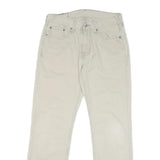 LEVI'S Womens Cotton Blend Beige Regular Fit Straight Leg Trousers W30 L28