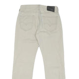 LEVI'S Womens Cotton Blend Beige Regular Fit Straight Leg Trousers W30 L28