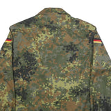 LEO KOHLER Mens Green Camouflage Zip Jacket S Cotton Blend Military Style