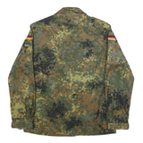 LEO KOHLER Mens Green Camouflage Zip Jacket S Cotton Blend Military Style