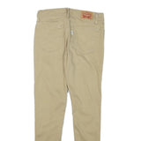 LEVI'S Womens Cotton Blend Beige Slim Skinny Trousers W26 L26 Stretch Casual