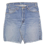 LEVI'S Mens Denim Blue Cotton Blend Shorts M W32 Casual Cut-Off Frayed Hem