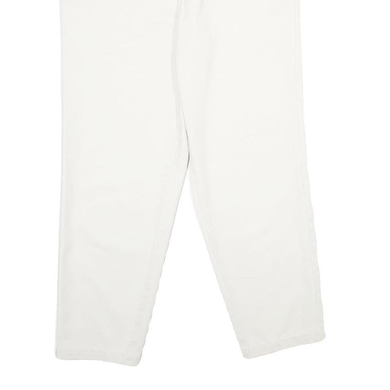 DOCKERS Womens Cotton White Classic Straight Trousers Closure Zip Size W28 L28